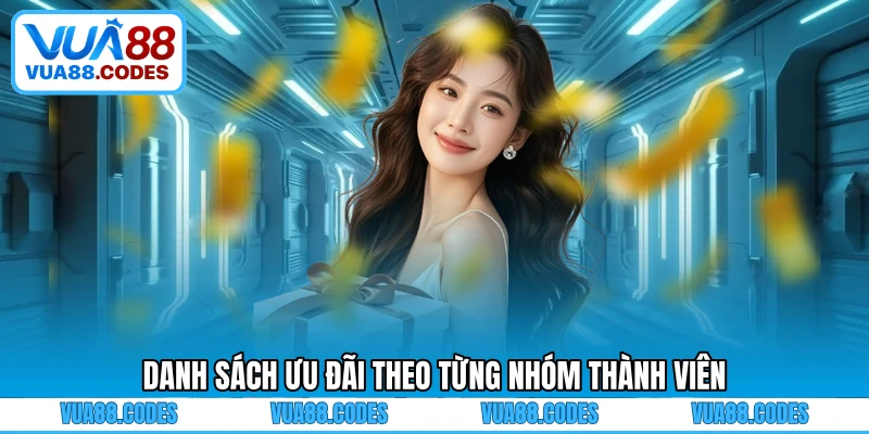 Danh sách ưu đãi theo từng nhóm thành viên