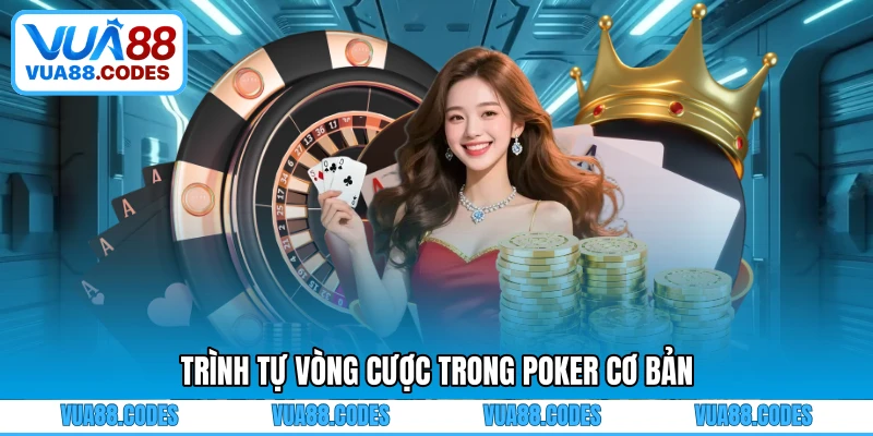 Trình tự vòng cược trong Poker cơ bản